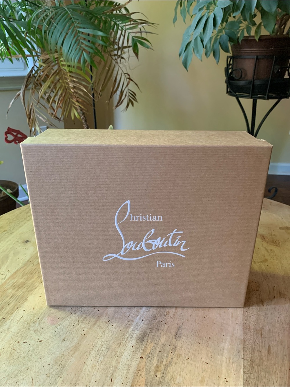 Christian Louboutin Brown/Tan Shoe Box with Silk Paper - Miss Z 120